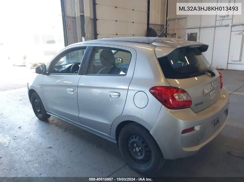 2019 Mitsubishi Mirage Rf VIN: ML32A3HJ8KH013493 Lot: 40510957