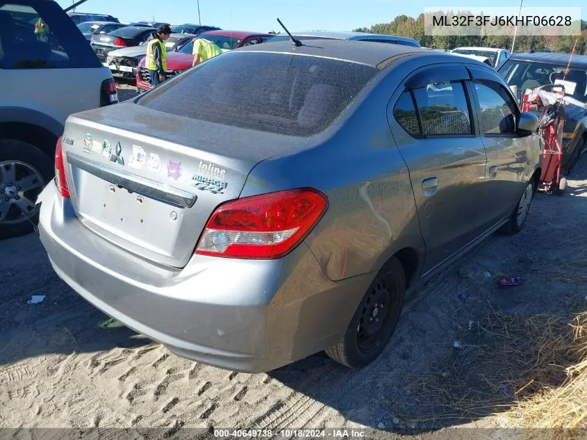 2019 Mitsubishi Mirage G4 Es VIN: ML32F3FJ6KHF06628 Lot: 40649738