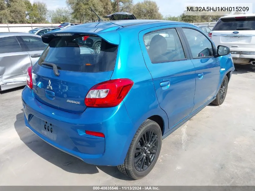 ML32A5HJ1KH015209 2019 Mitsubishi Mirage Le