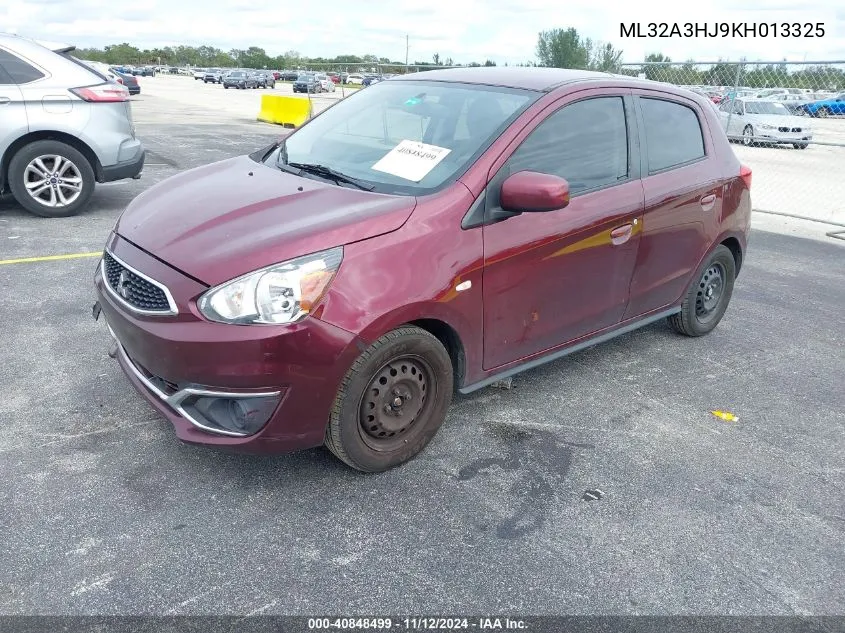 2019 Mitsubishi Mirage Rf VIN: ML32A3HJ9KH013325 Lot: 40848499