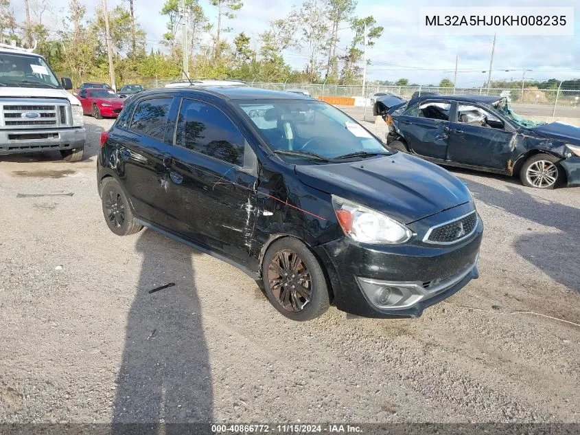 2019 Mitsubishi Mirage Le VIN: ML32A5HJ0KH008235 Lot: 40866772