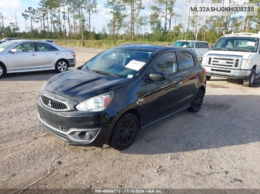 2019 Mitsubishi Mirage Le VIN: ML32A5HJ0KH008235 Lot: 40866772