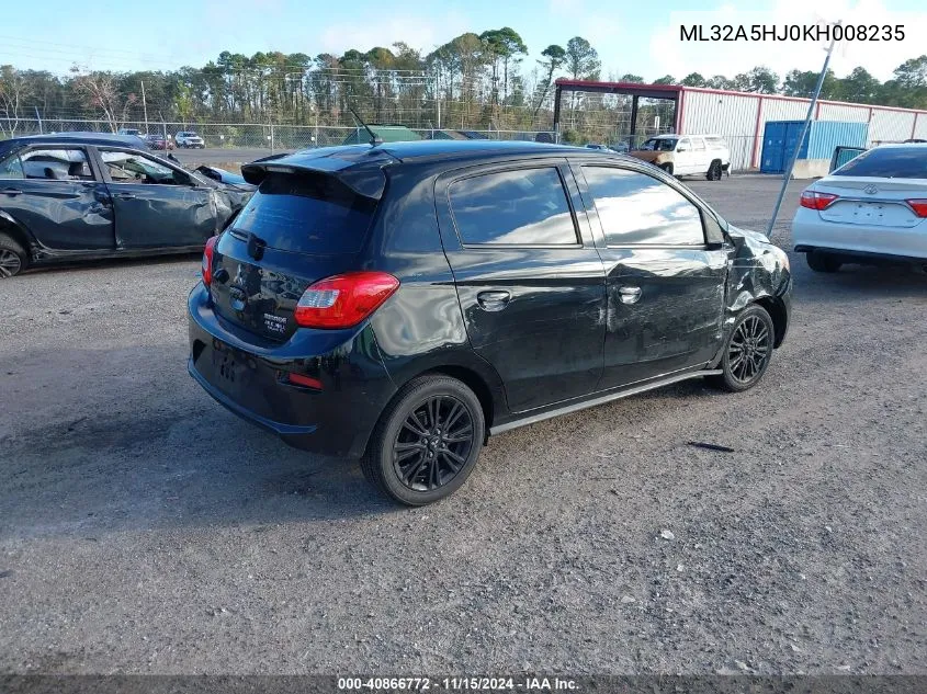 2019 Mitsubishi Mirage Le VIN: ML32A5HJ0KH008235 Lot: 40866772