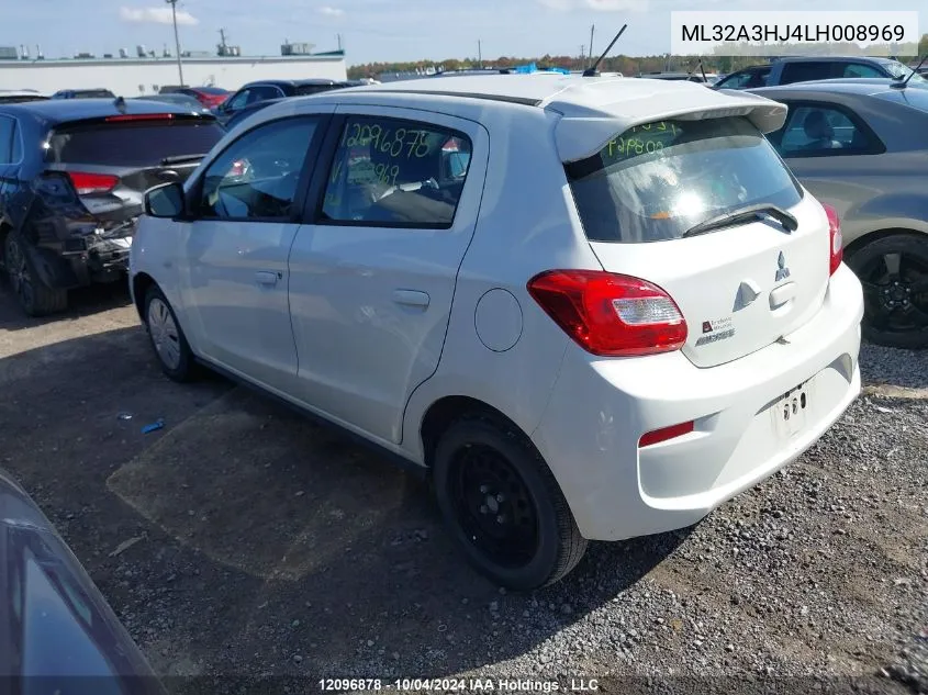 2020 Mitsubishi Mirage VIN: ML32A3HJ4LH008969 Lot: 12096878