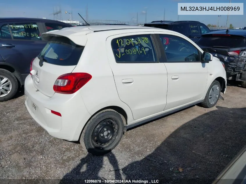 2020 Mitsubishi Mirage VIN: ML32A3HJ4LH008969 Lot: 12096878