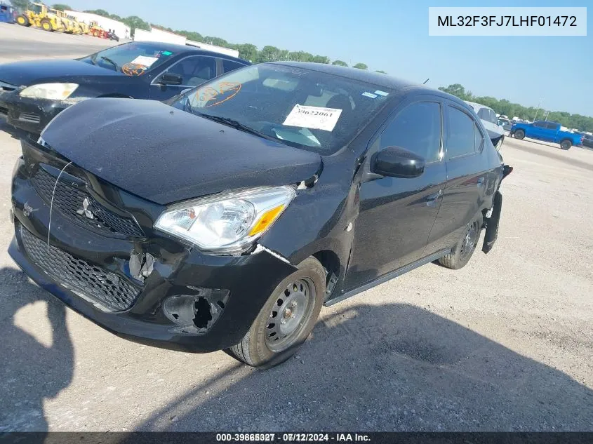 ML32F3FJ7LHF01472 2020 Mitsubishi Mirage G4 Es