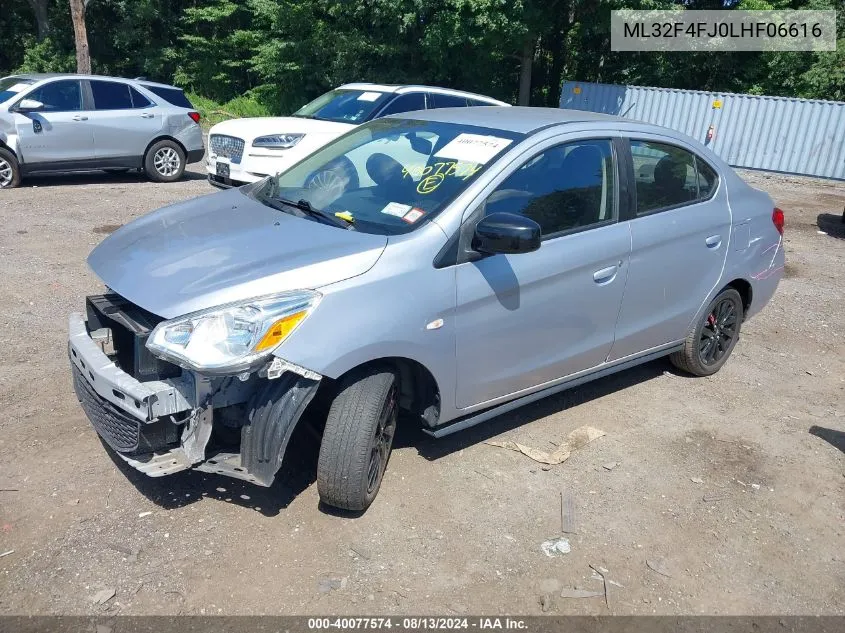 ML32F4FJ0LHF06616 2020 Mitsubishi Mirage G4 Le/Se