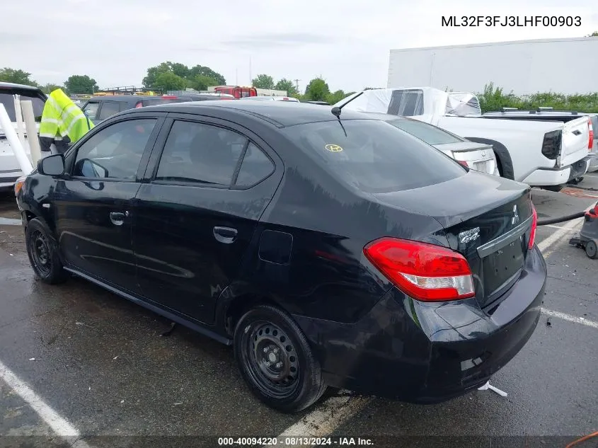 ML32F3FJ3LHF00903 2020 Mitsubishi Mirage G4 Es