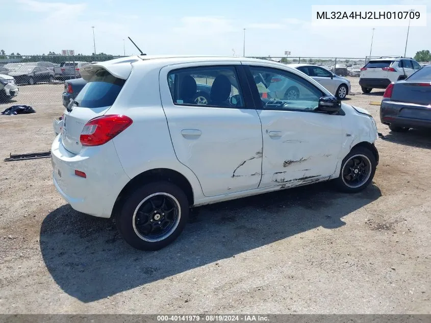 2020 Mitsubishi Mirage Se VIN: ML32A4HJ2LH010709 Lot: 40141979