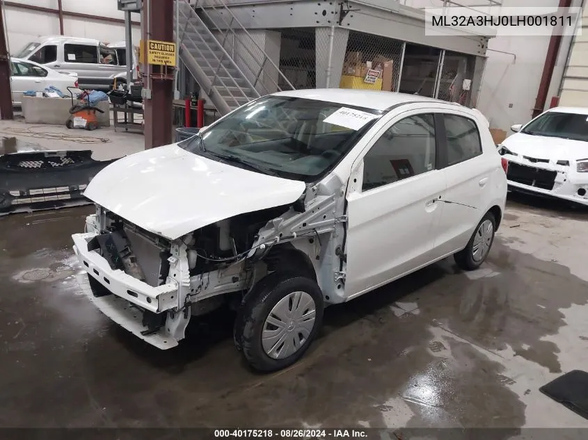 2020 Mitsubishi Mirage Es VIN: ML32A3HJ0LH001811 Lot: 40175218