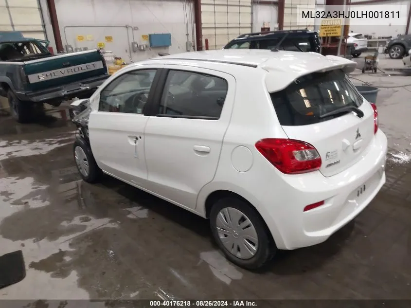 2020 Mitsubishi Mirage Es VIN: ML32A3HJ0LH001811 Lot: 40175218