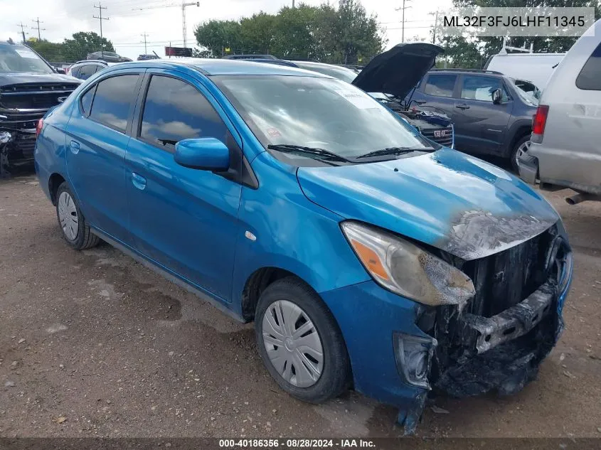 ML32F3FJ6LHF11345 2020 Mitsubishi Mirage G4 Es