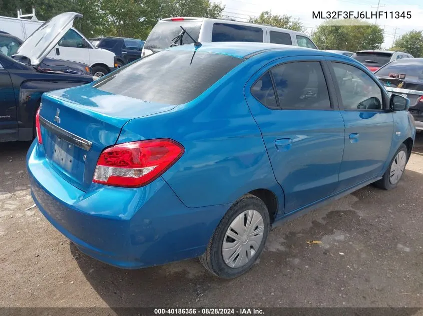 ML32F3FJ6LHF11345 2020 Mitsubishi Mirage G4 Es