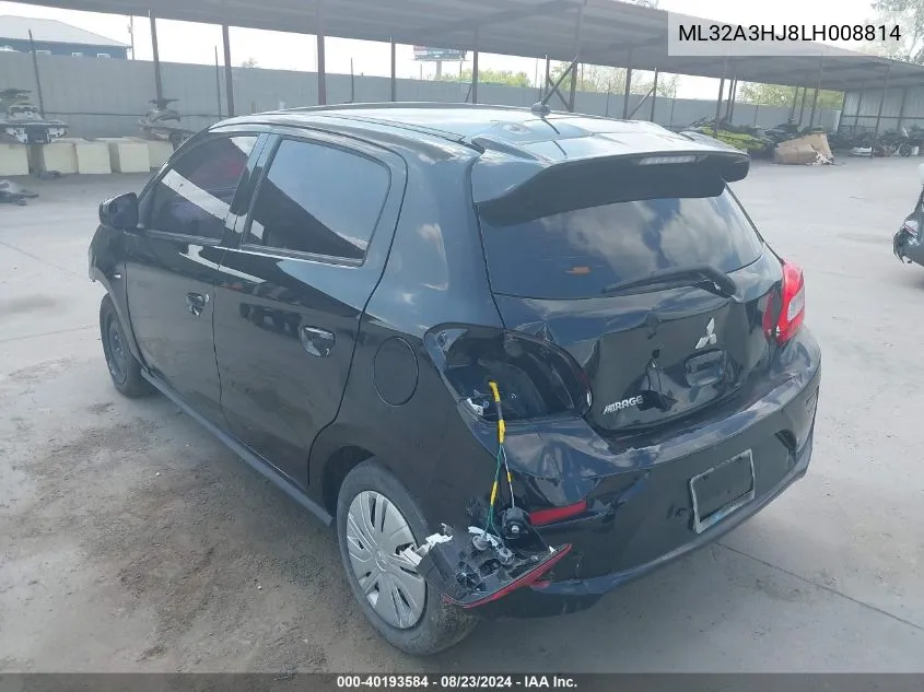 ML32A3HJ8LH008814 2020 Mitsubishi Mirage Se