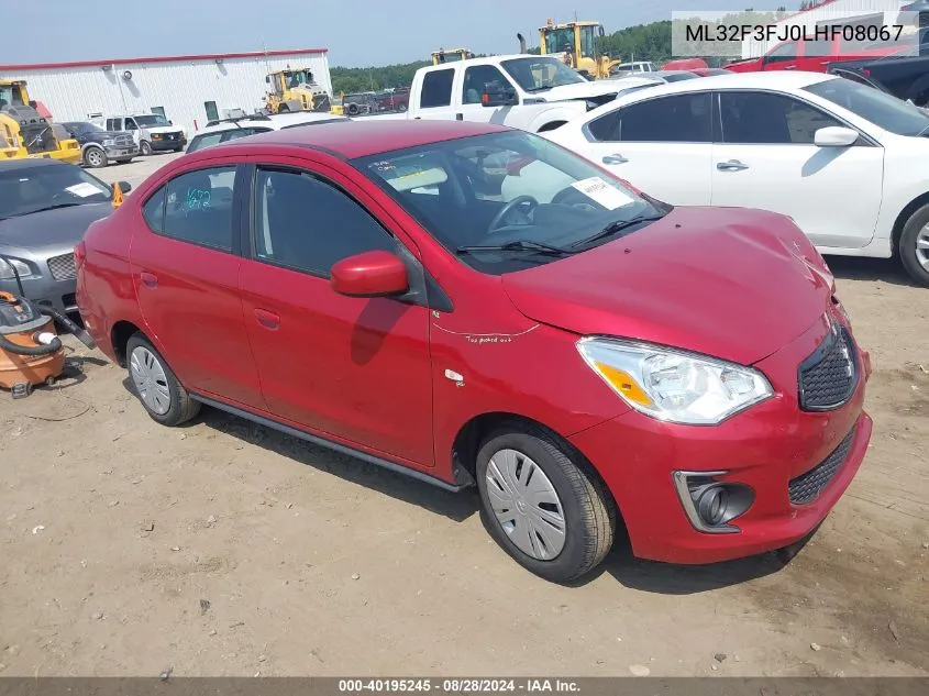 2020 Mitsubishi Mirage G4 Es VIN: ML32F3FJ0LHF08067 Lot: 40195245