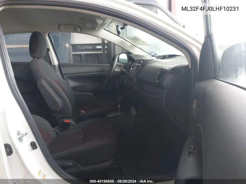 ML32F4FJ0LHF10231 2020 Mitsubishi Mirage G4 Le