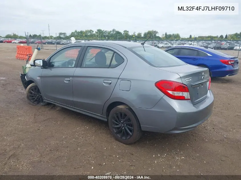 2020 Mitsubishi Mirage G4 Le/Se VIN: ML32F4FJ7LHF09710 Lot: 40209970