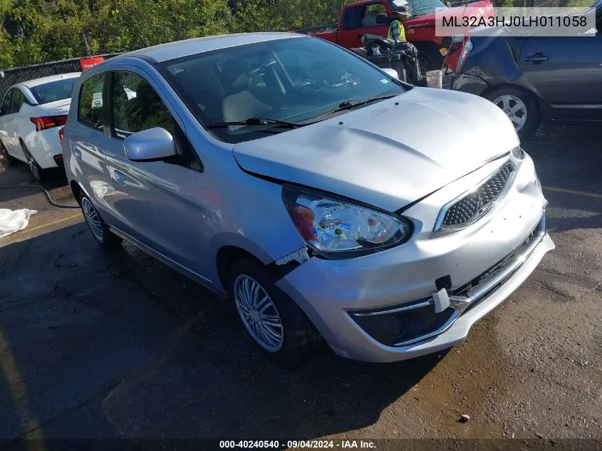 ML32A3HJ0LH011058 2020 Mitsubishi Mirage Es/Se