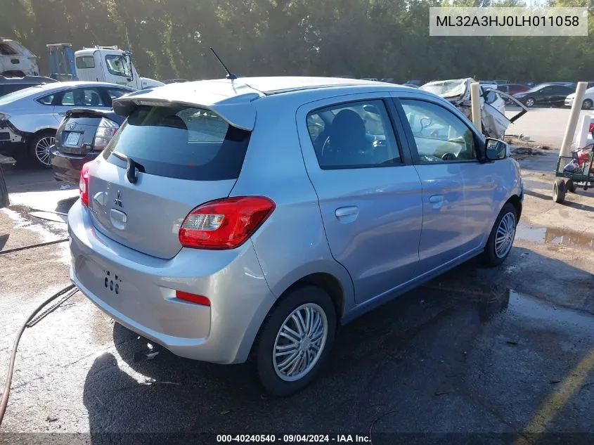 ML32A3HJ0LH011058 2020 Mitsubishi Mirage Es/Se