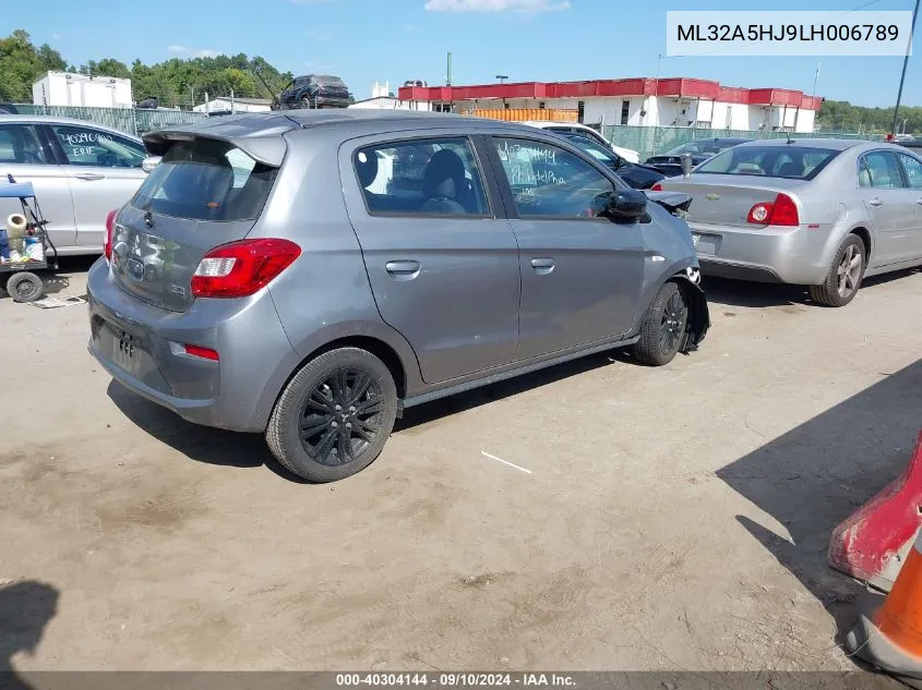 2020 Mitsubishi Mirage Gt/Le VIN: ML32A5HJ9LH006789 Lot: 40304144