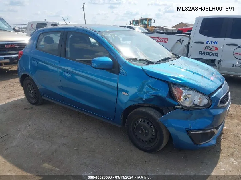 ML32A3HJ5LH001691 2020 Mitsubishi Mirage Es/Se