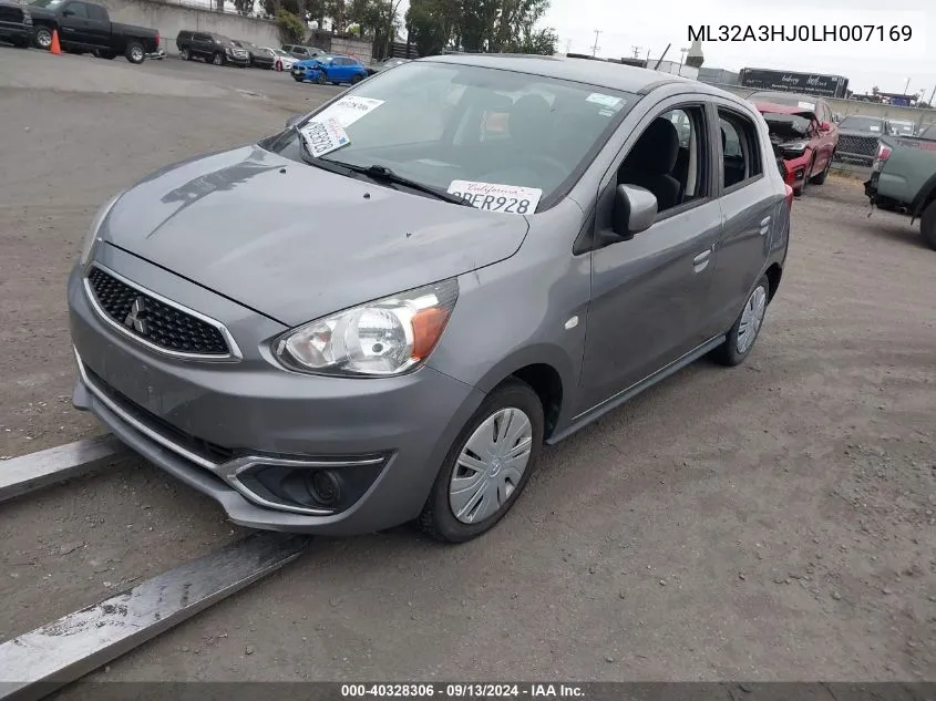 ML32A3HJ0LH007169 2020 Mitsubishi Mirage Es/Se