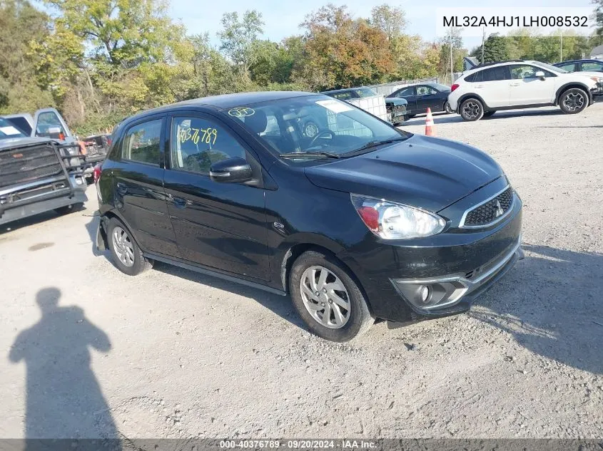 2020 Mitsubishi Mirage Se VIN: ML32A4HJ1LH008532 Lot: 40376789