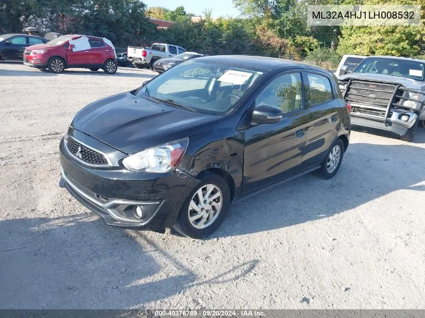 2020 Mitsubishi Mirage Se VIN: ML32A4HJ1LH008532 Lot: 40376789