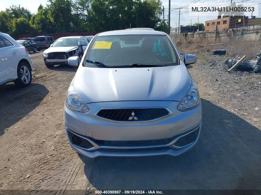 2020 Mitsubishi Mirage Es VIN: ML32A3HJ1LH005253 Lot: 40398987