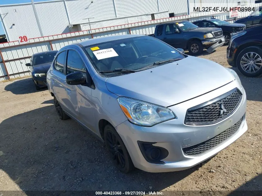 2020 Mitsubishi Mirage G4 Le VIN: ML32F4FJ6LHF08984 Lot: 40423368