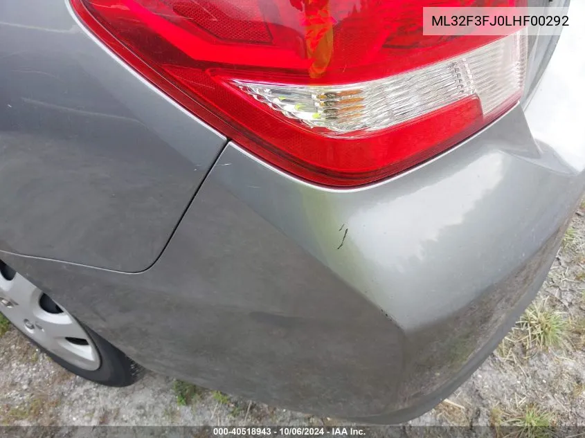 2020 Mitsubishi Mirage G4 Es VIN: ML32F3FJ0LHF00292 Lot: 40518943