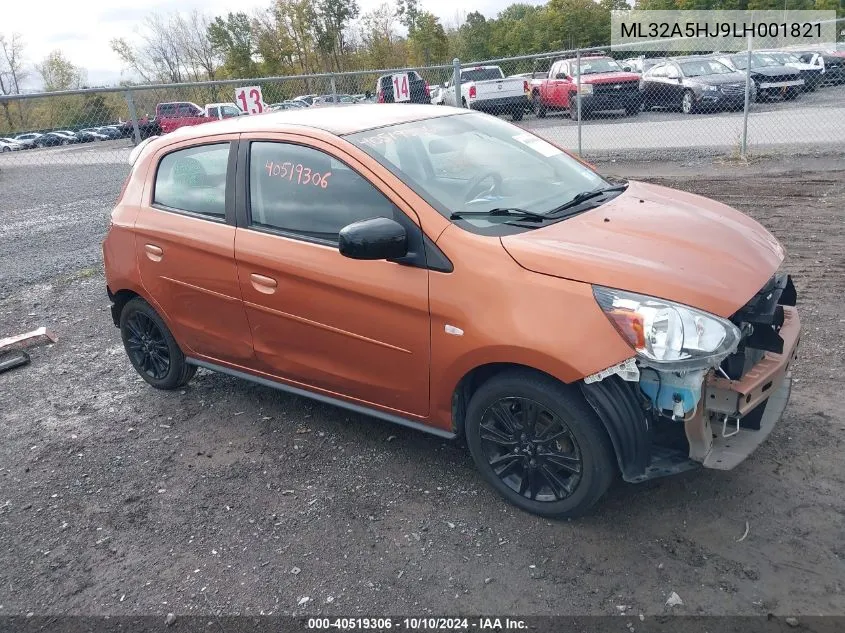 2020 Mitsubishi Mirage Gt/Le VIN: ML32A5HJ9LH001821 Lot: 40519306