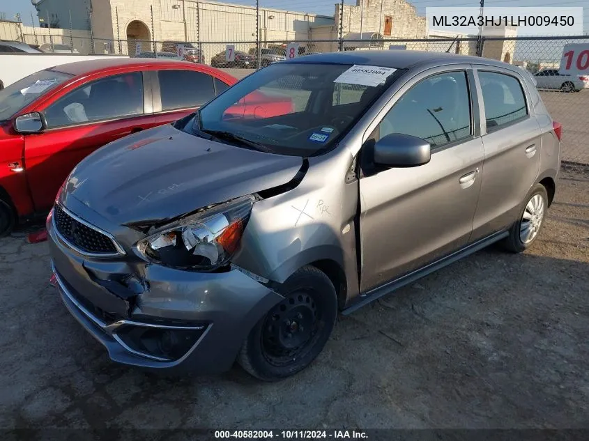 2020 Mitsubishi Mirage Es VIN: ML32A3HJ1LH009450 Lot: 40582004