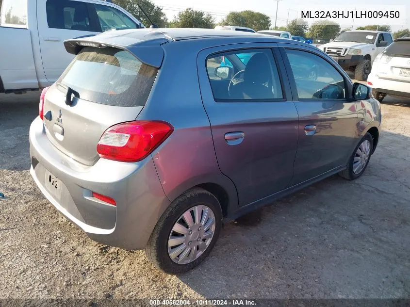 2020 Mitsubishi Mirage Es VIN: ML32A3HJ1LH009450 Lot: 40582004