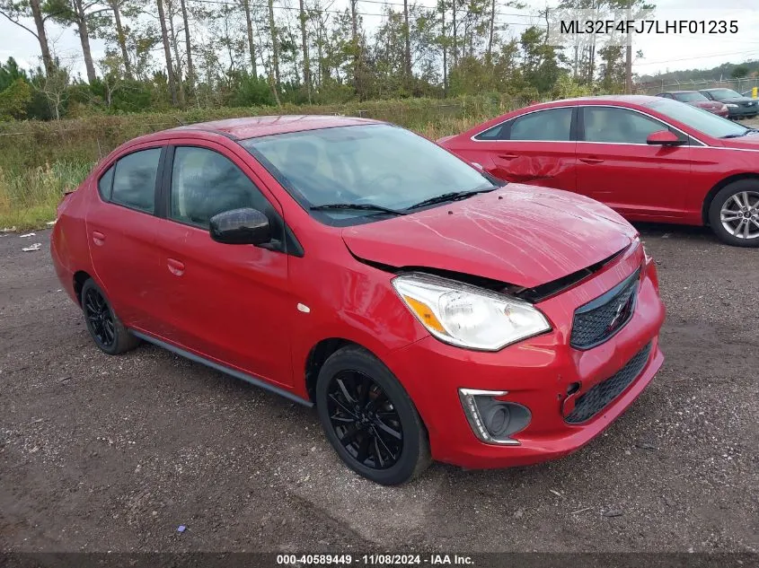 2020 Mitsubishi Mirage G4 G4 Se/G4 Le VIN: ML32F4FJ7LHF01235 Lot: 40589449