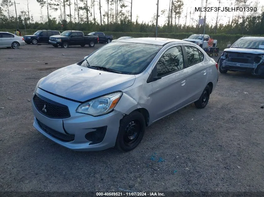 2020 Mitsubishi Mirage G4 Es VIN: ML32F3FJ5LHF01390 Lot: 40589521