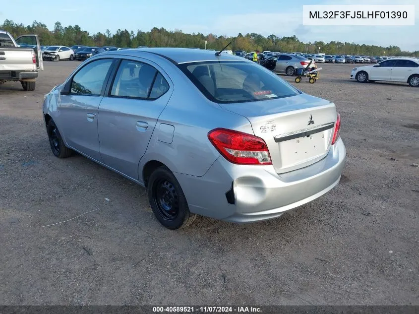 2020 Mitsubishi Mirage G4 Es VIN: ML32F3FJ5LHF01390 Lot: 40589521