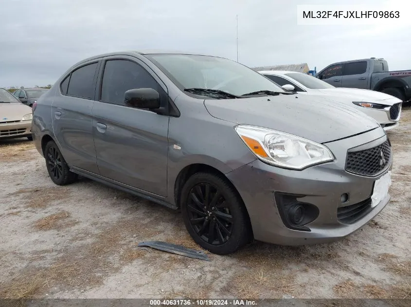 2020 Mitsubishi Mirage G4 G4 Se/G4 Le VIN: ML32F4FJXLHF09863 Lot: 40631736