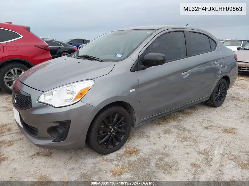 2020 Mitsubishi Mirage G4 G4 Se/G4 Le VIN: ML32F4FJXLHF09863 Lot: 40631736