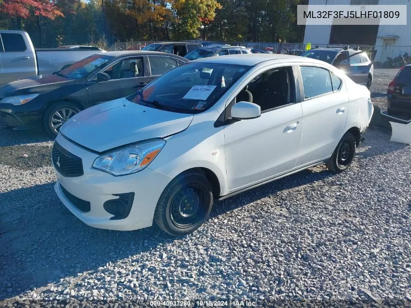 2020 Mitsubishi Mirage G4 Es VIN: ML32F3FJ5LHF01809 Lot: 40637280