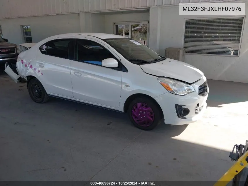 2020 Mitsubishi Mirage G4 Es VIN: ML32F3FJXLHF07976 Lot: 40696724