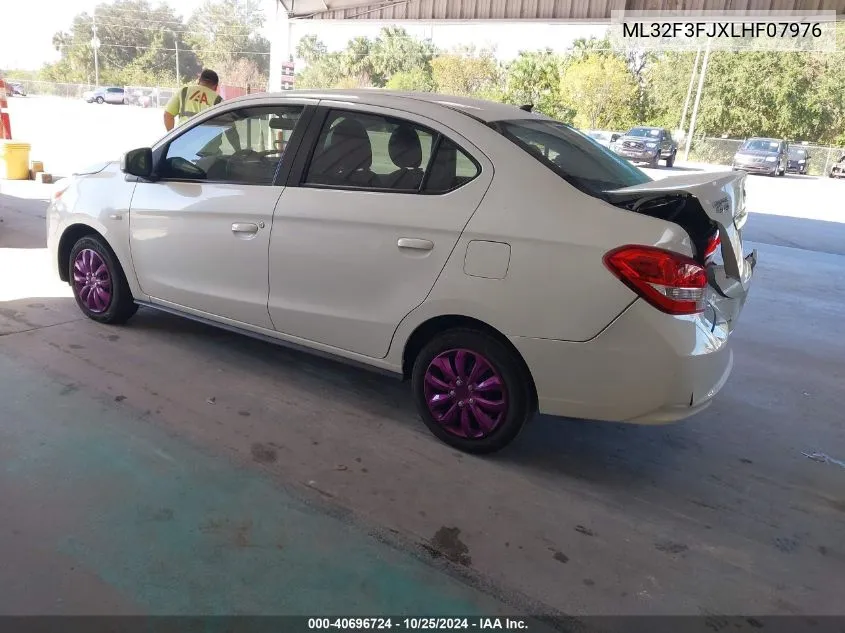 2020 Mitsubishi Mirage G4 Es VIN: ML32F3FJXLHF07976 Lot: 40696724