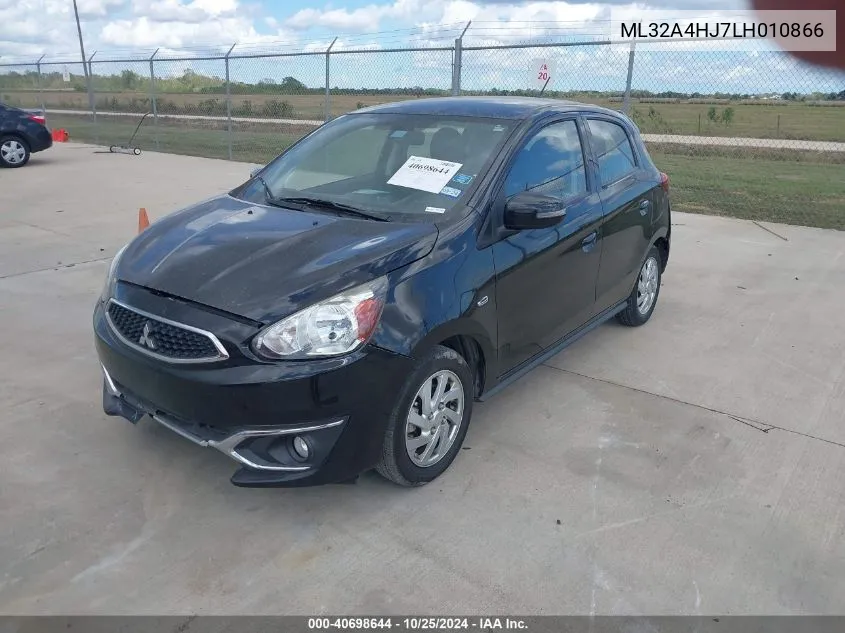 2020 Mitsubishi Mirage Se VIN: ML32A4HJ7LH010866 Lot: 40698644