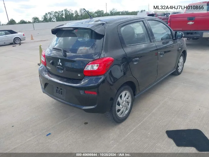 2020 Mitsubishi Mirage Se VIN: ML32A4HJ7LH010866 Lot: 40698644