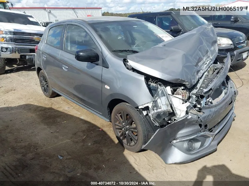 2020 Mitsubishi Mirage Le VIN: ML32A5HJ2LH006519 Lot: 40734072