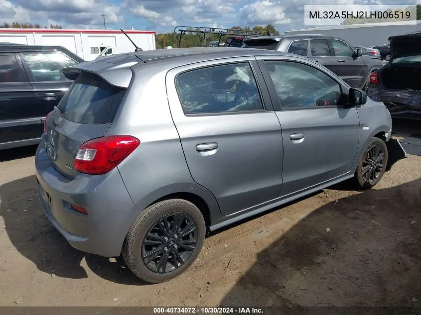 2020 Mitsubishi Mirage Le VIN: ML32A5HJ2LH006519 Lot: 40734072