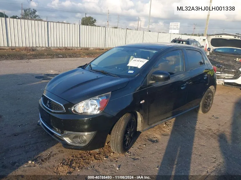 2020 Mitsubishi Mirage Se VIN: ML32A3HJ0LH001338 Lot: 40788493