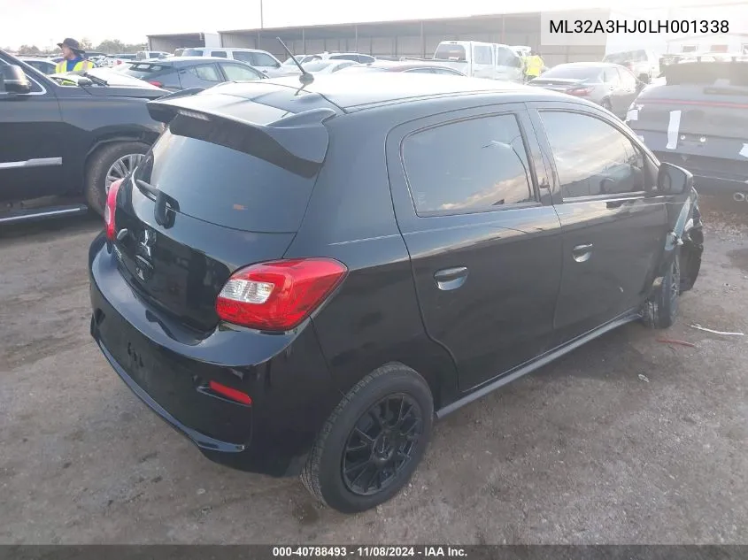 2020 Mitsubishi Mirage Se VIN: ML32A3HJ0LH001338 Lot: 40788493