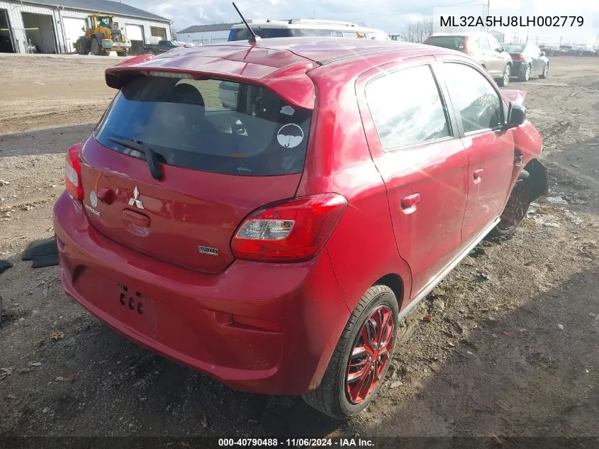 2020 Mitsubishi Mirage Le VIN: ML32A5HJ8LH002779 Lot: 40790488