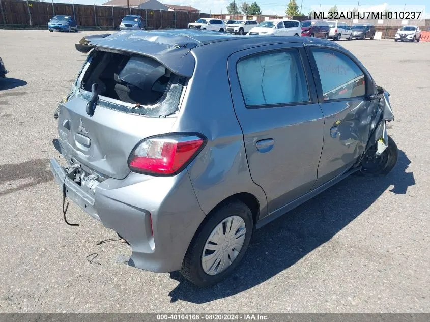 ML32AUHJ7MH010237 2021 Mitsubishi Mirage Carbonite Edition/Es/Le